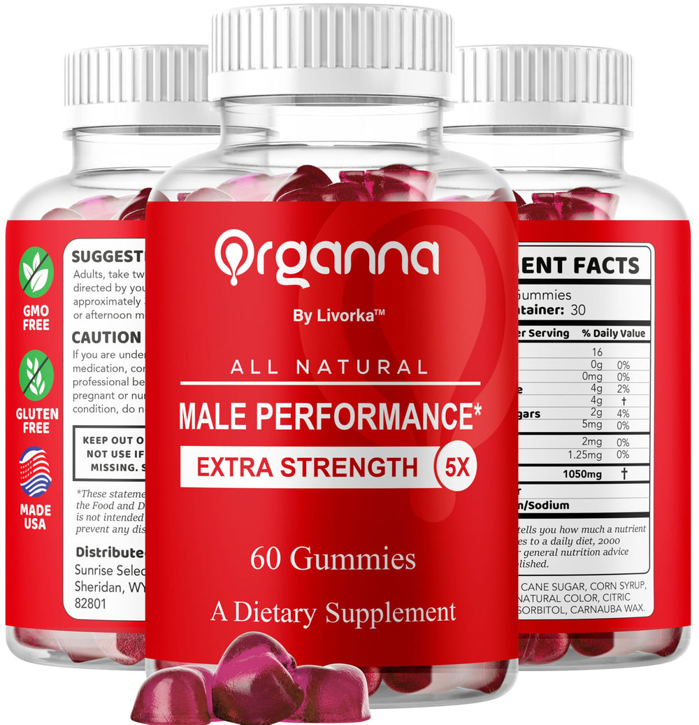 LIVORKA Organna Gummies nutrition facts panel communicates value and easy dosing.
