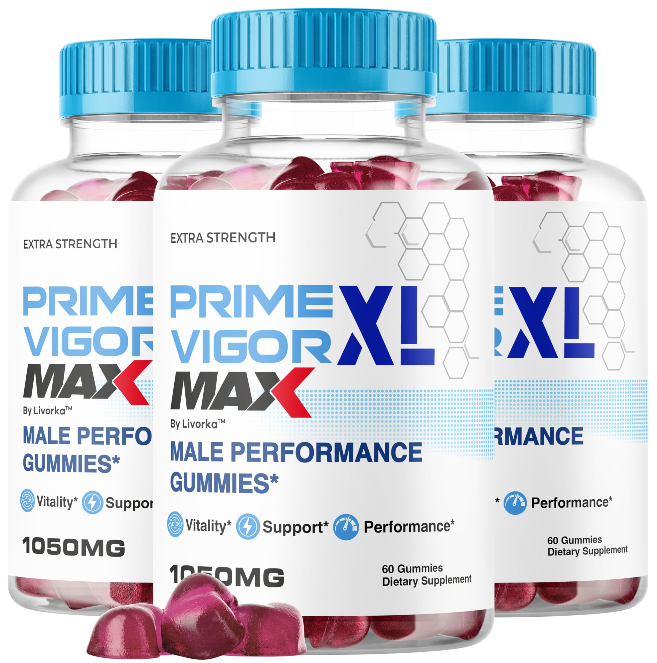 LIVORKA Prime Vigor XL Max bottle front view for convenient daily supplementation
