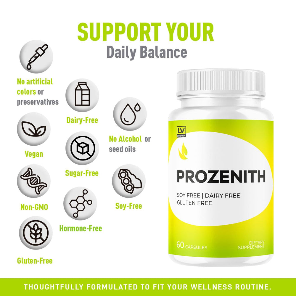 LIVORKA Prozenith Pro on a morning wellness setup illustrates daily scheduling.