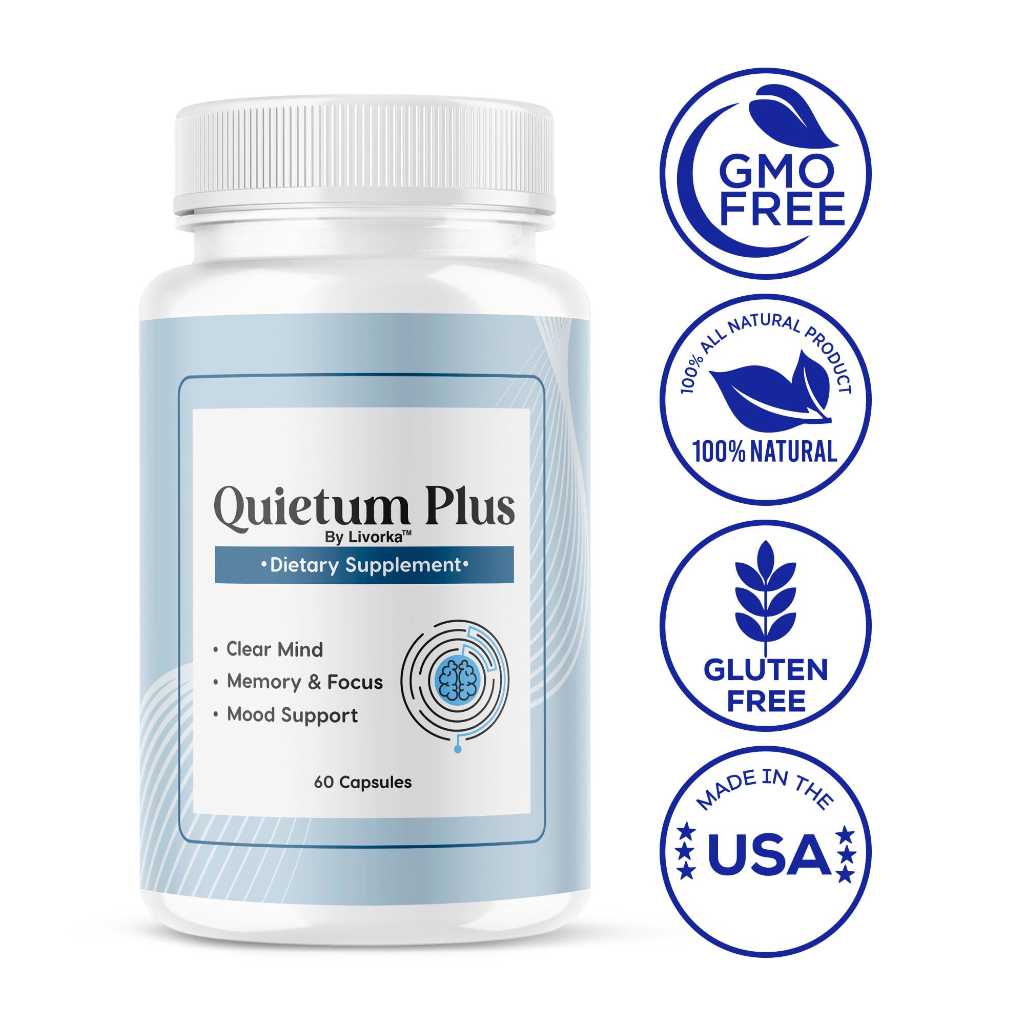 A person taking LIVORKA Quietum Plus during morning routine for daily use
