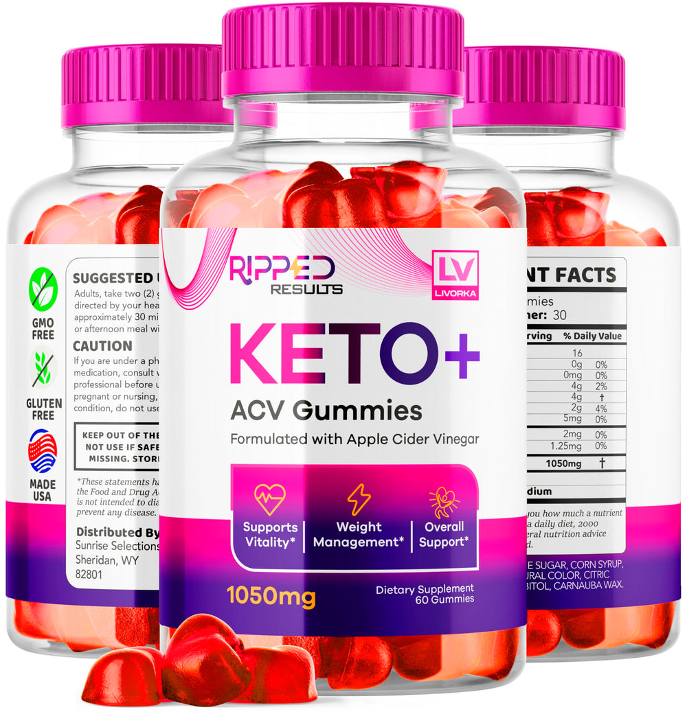 LIVORKA Ripped Results Keto Plus Gummies ingredients close-up