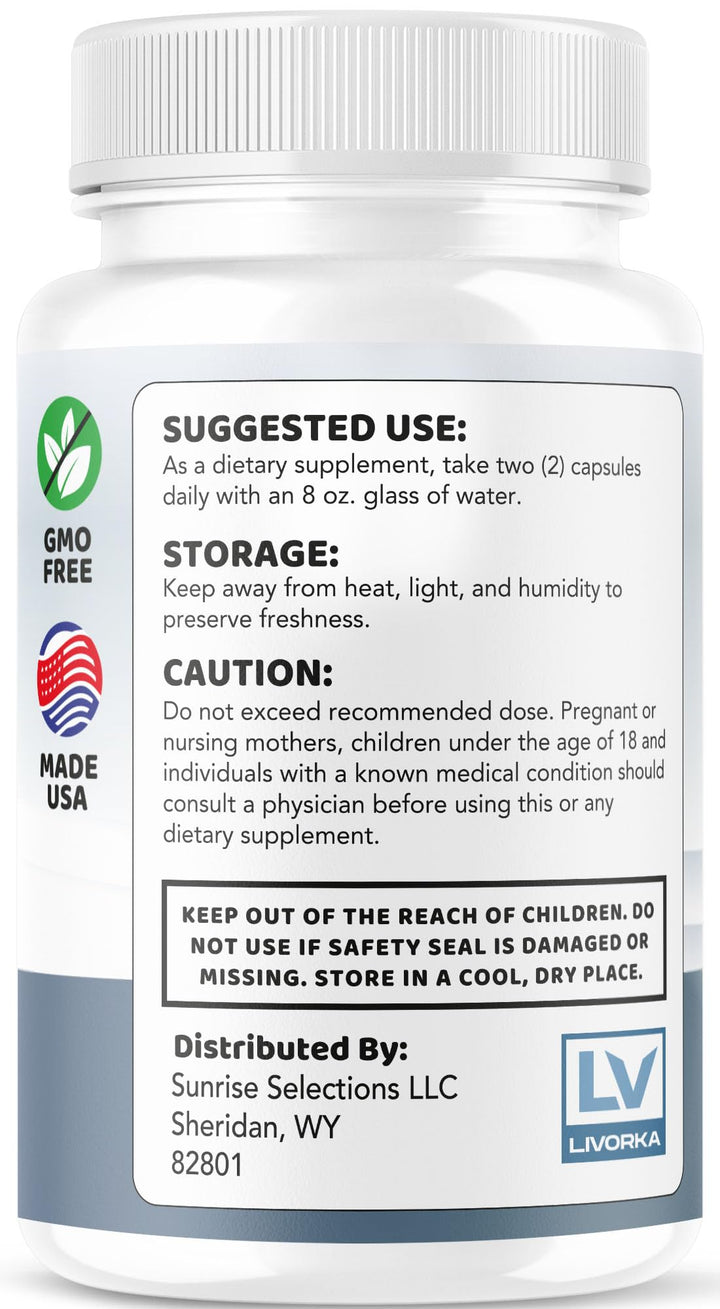 LIVORKA SonusZen Capsules USA-made badge signals quality.