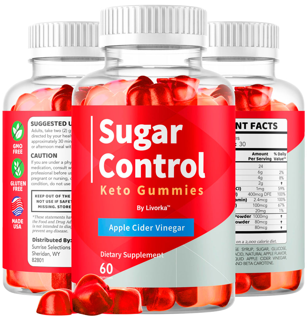 Front view of LIVORKA SugarControl package designed for on-the-go use.