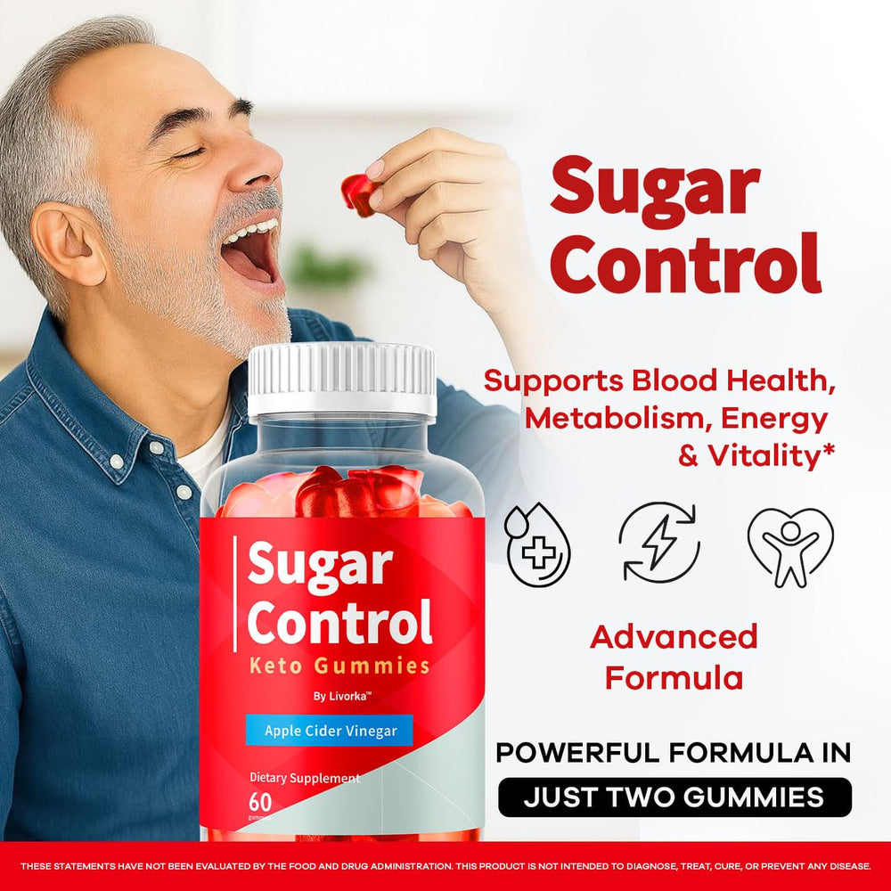 LIVORKA SugarControl Keto Gummies bottle pour shows easy daily use