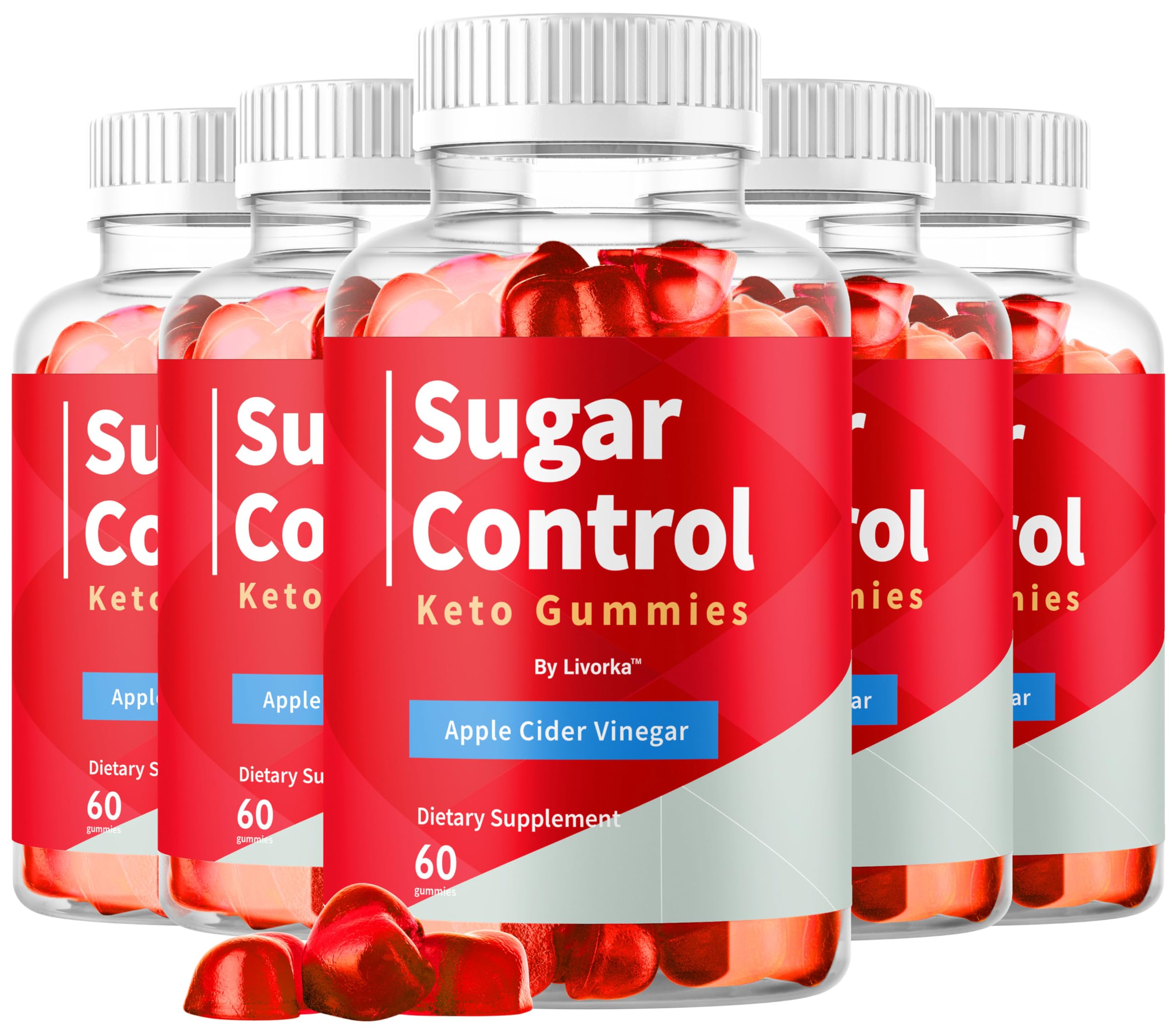 LIVORKA SugarControl Keto Gummies bottle on kitchen shelf, convenient daily supplement for keto-friendly routines.