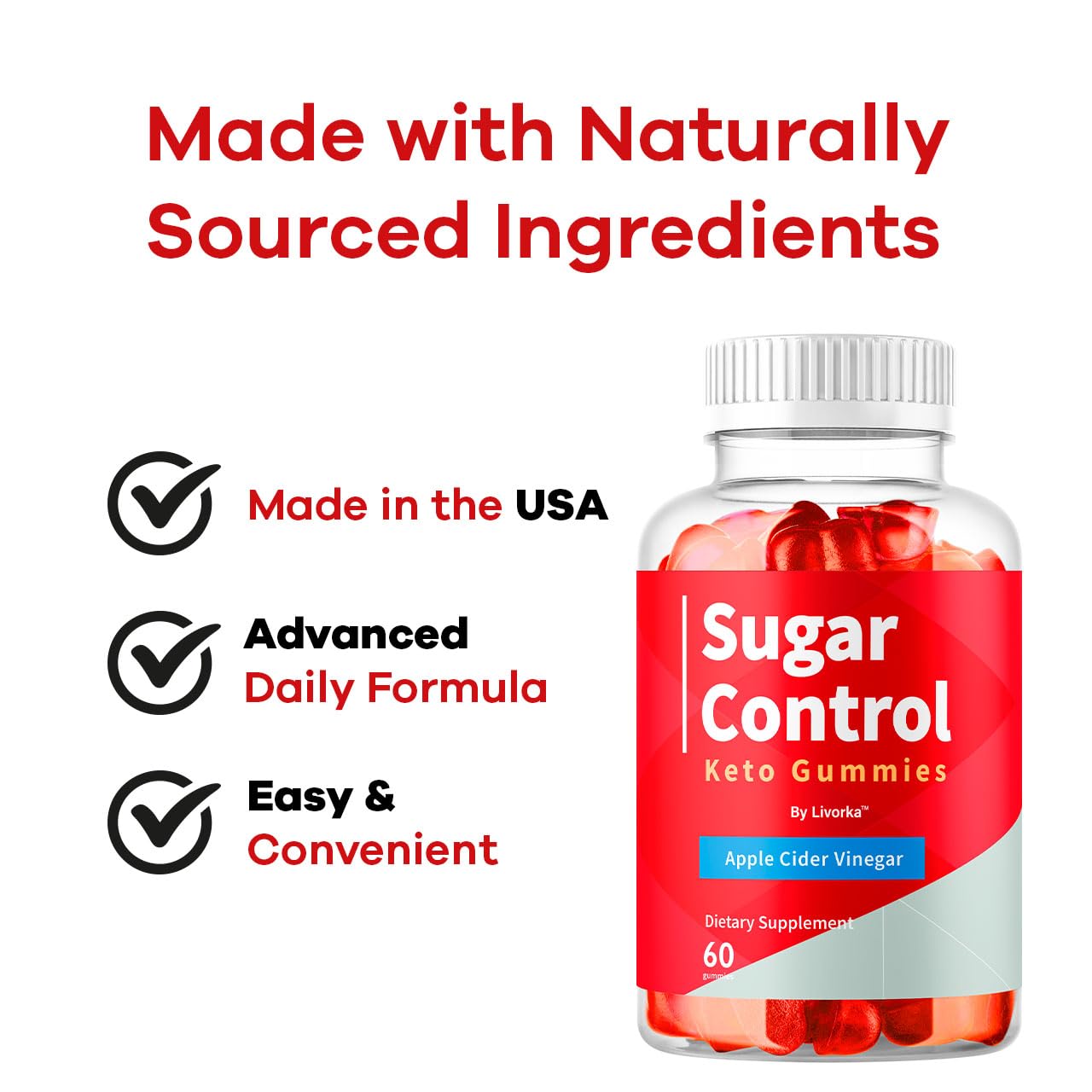 LIVORKA SugarControl Keto Gummies on kitchen counter ready for daily routine