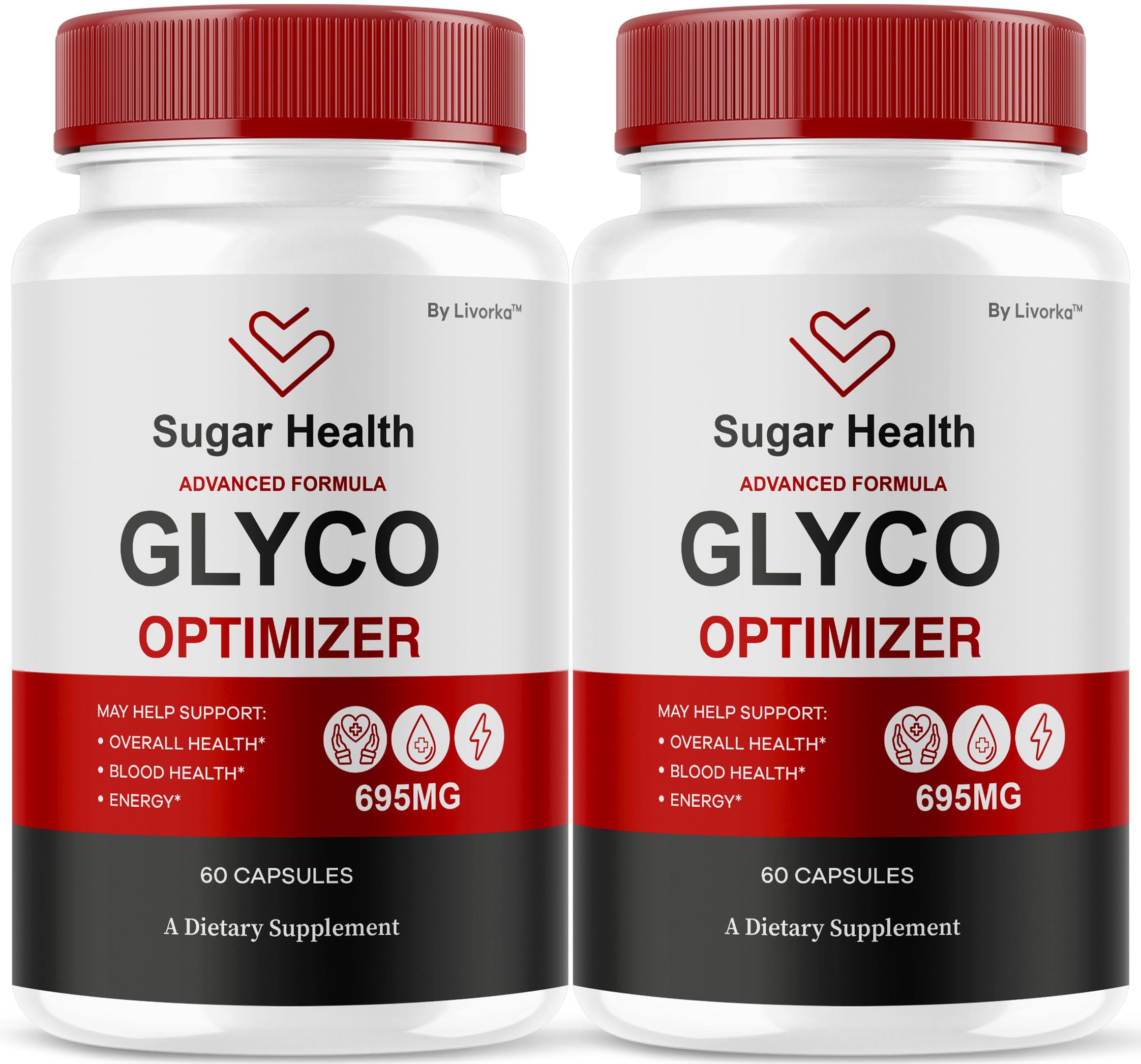 LIVORKA SugarHealth Glyco Optimizer bottle for daily wellness support.