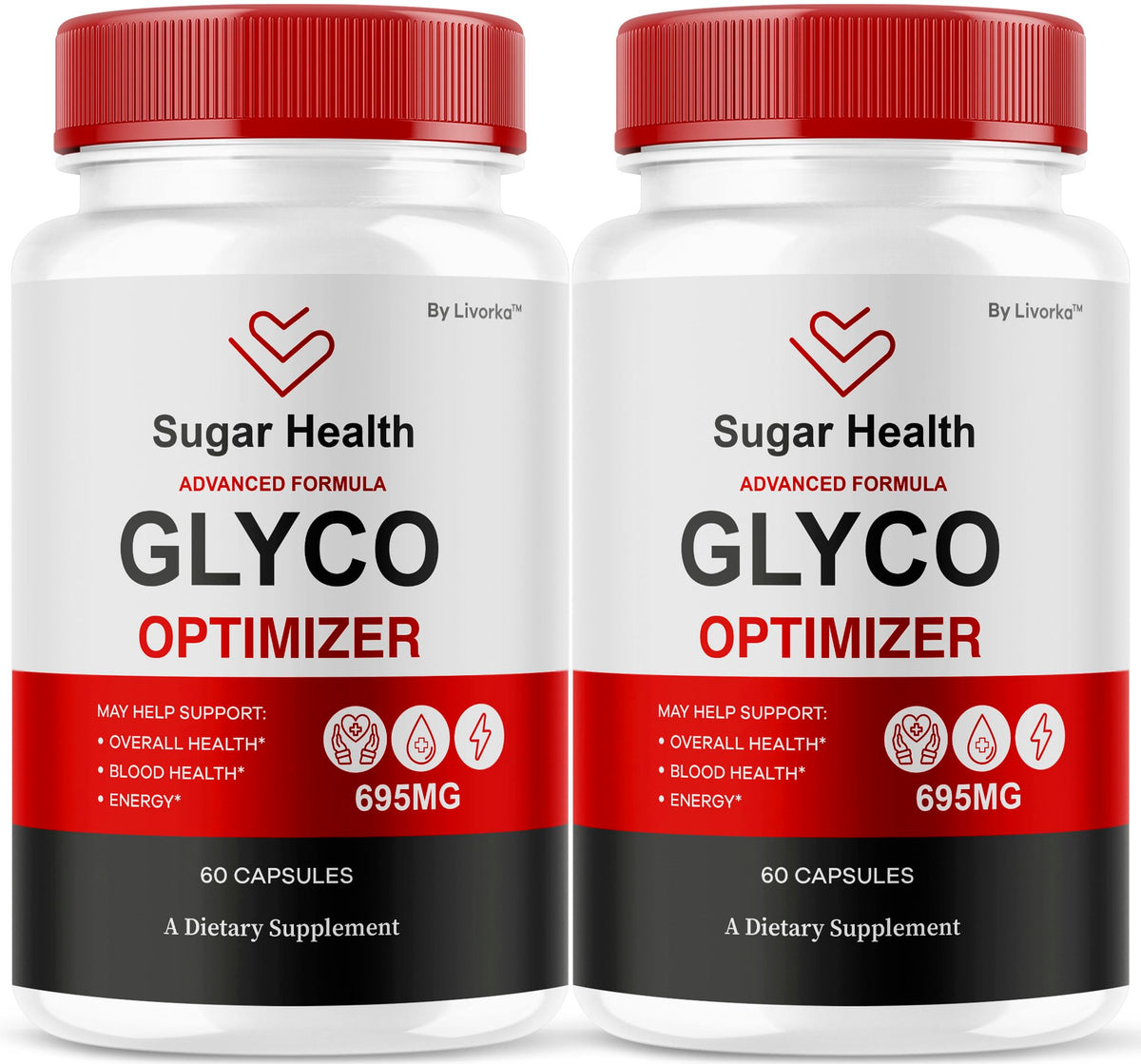 LIVORKA SugarHealth Glyco Optimizer bottle for daily wellness support.