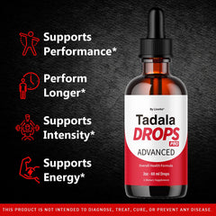 LIVORKA Tadala Drops Pro label close-up showing key ingredients for informed decision-making