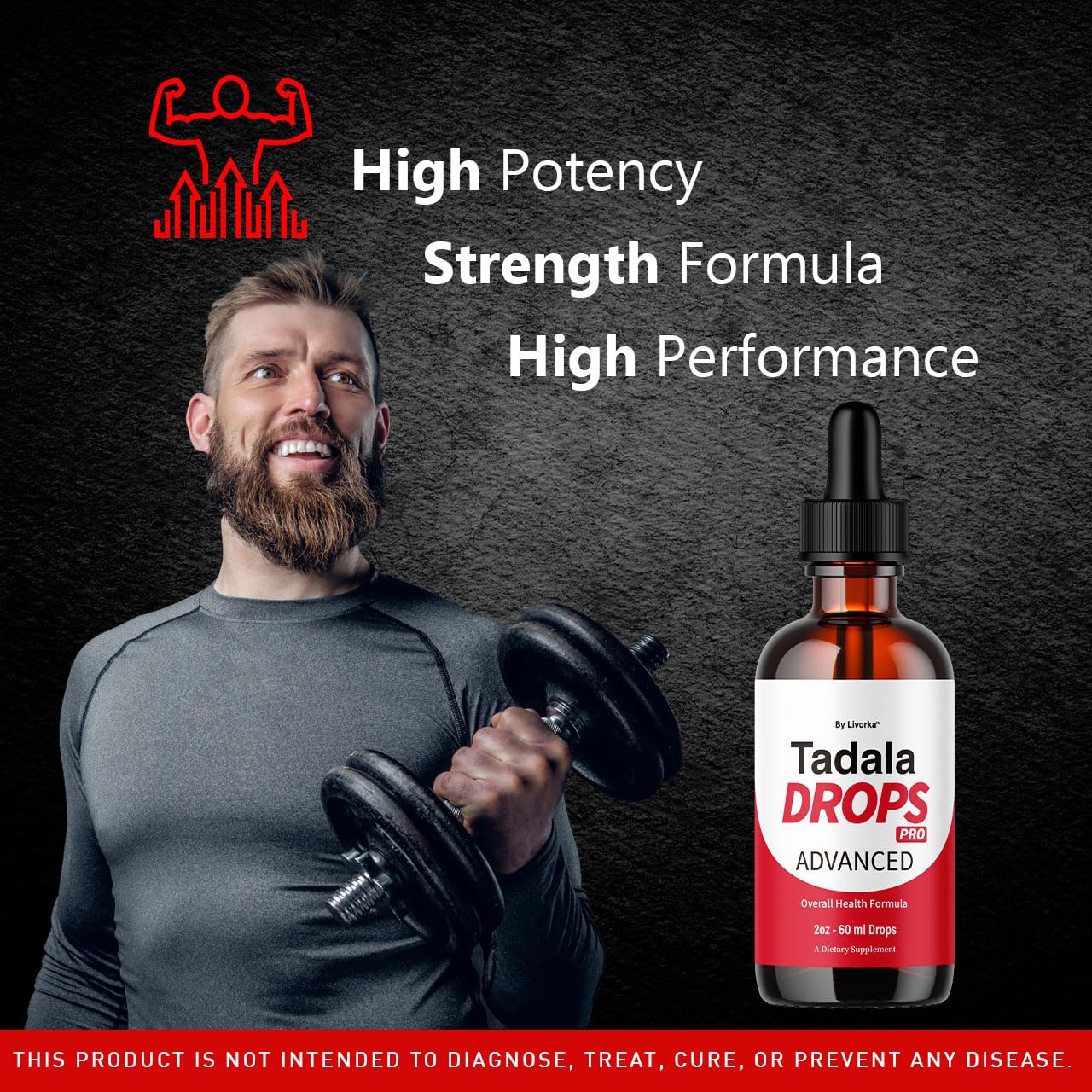 Pouring Tadala Drops Pro demonstrates quick, precise dosing for daily routine