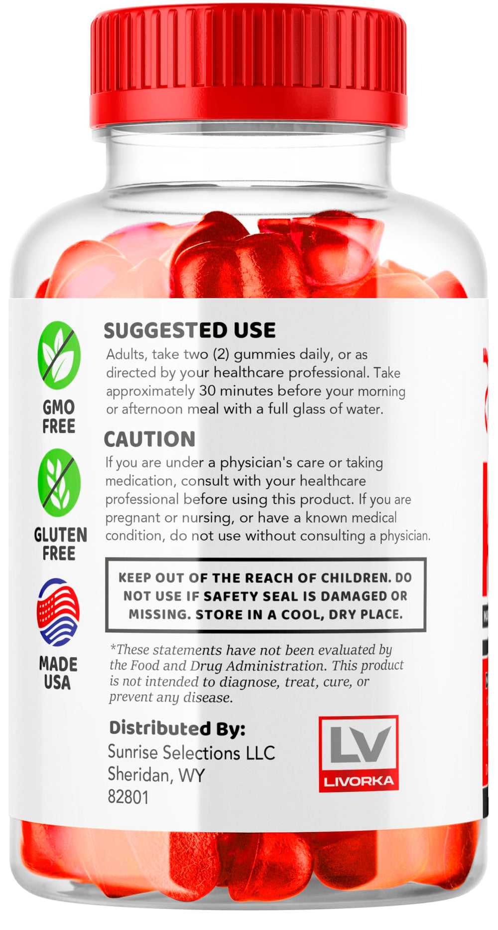 Gummies on a desk demonstrate convenient desk-side snacking for busy days.
