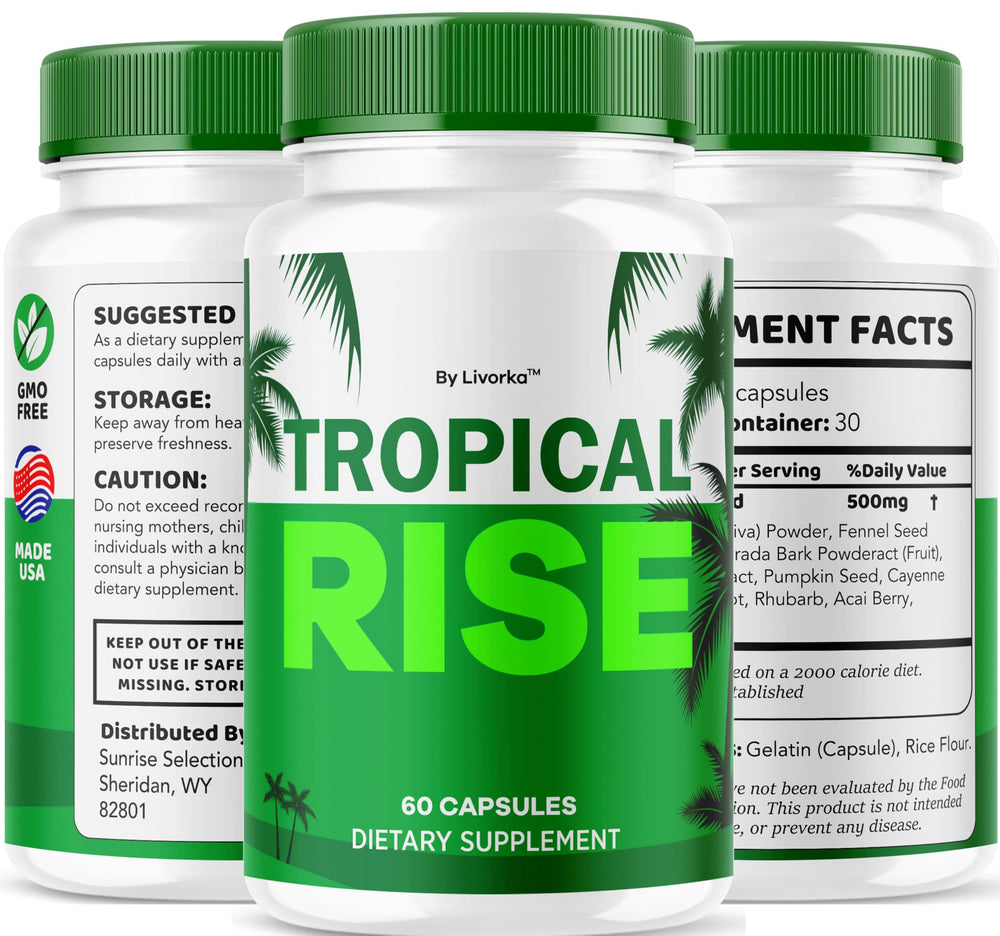LIVORKA Tropical Rise store display showcasing trusted male wellness option
