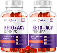 LIVORKA Ultra Quick Keto ACV Gummies bottle front for daily use.