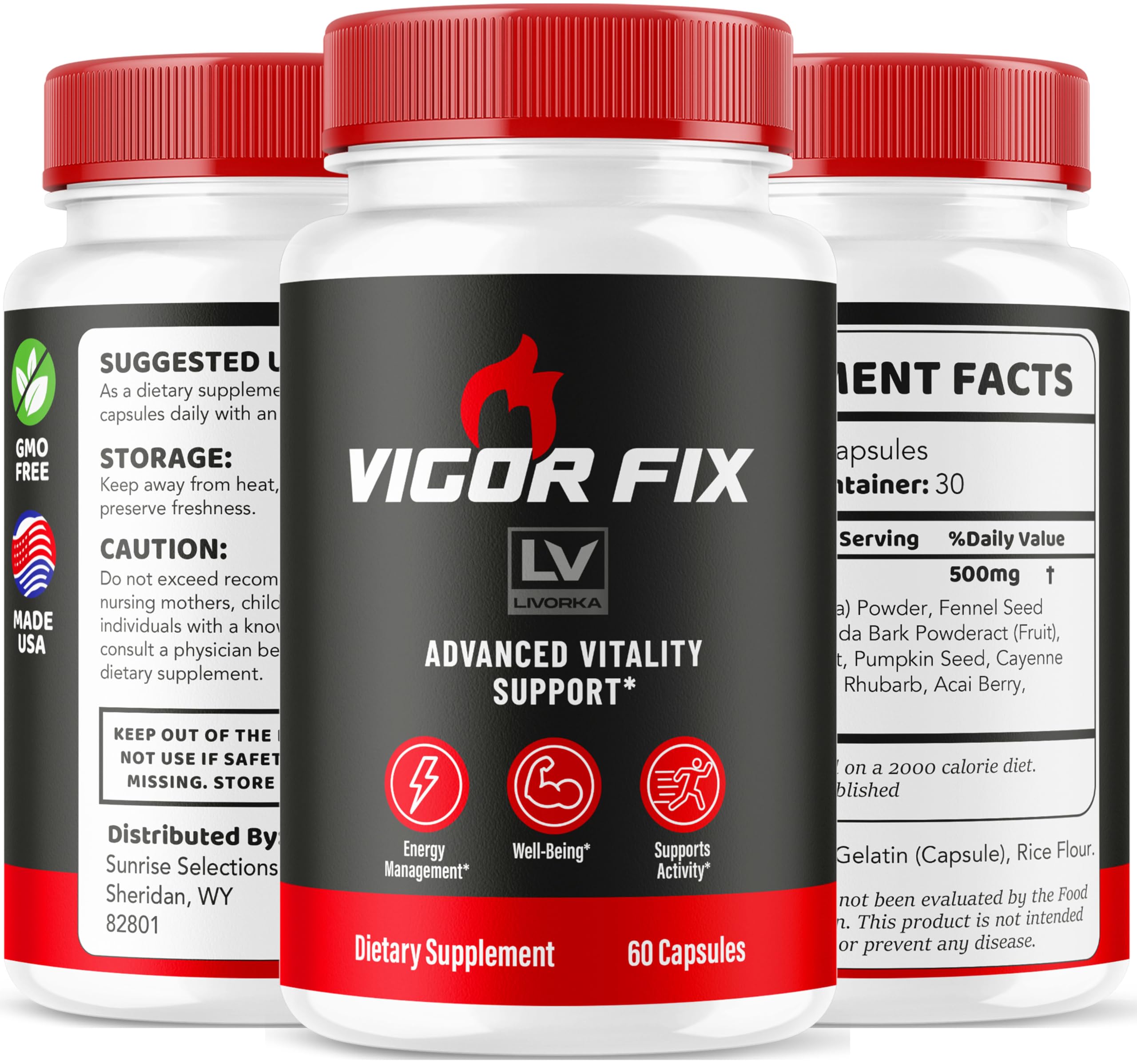LIVORKA Vigor Fix bottle side view emphasizes comfortable grip.