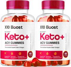 LIVORKA X10 Boost Keto ACV gummies bottle, ideal for daily keto snacking.