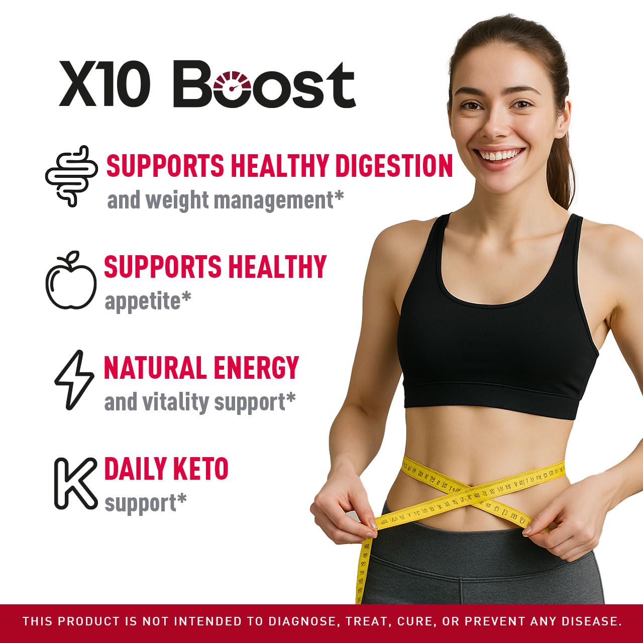 LIVORKA X10 Boost Keto ACV Gummies label highlights a premium advanced formula