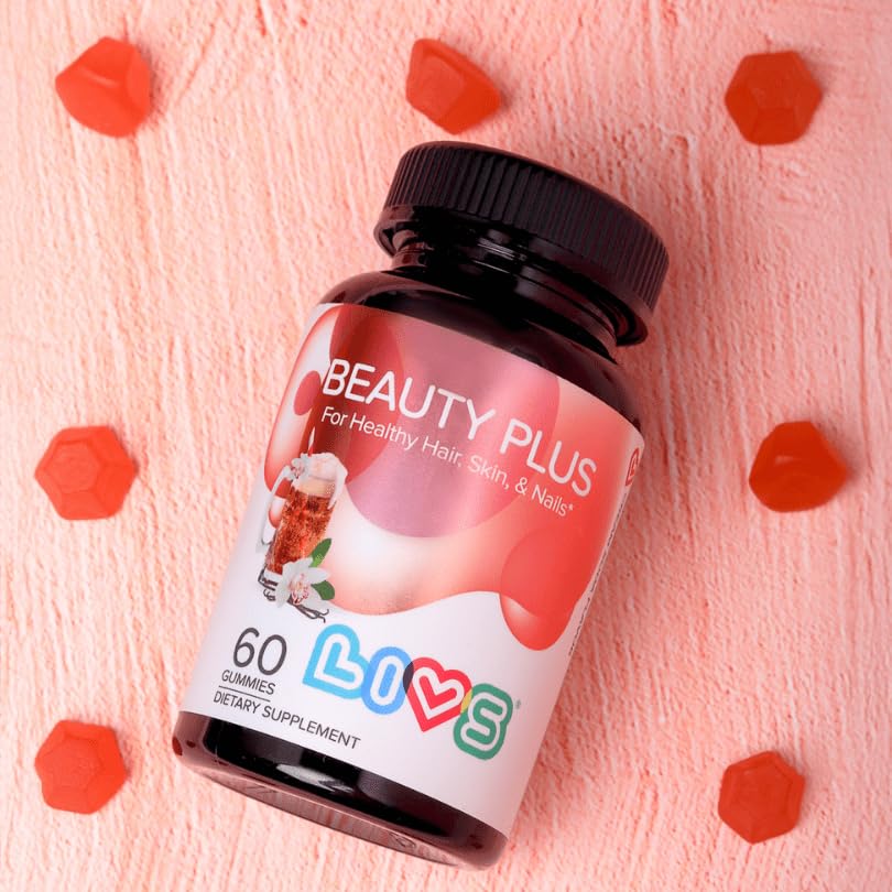 LIVS Beauty Plus ingredients label showing vitamins and minerals