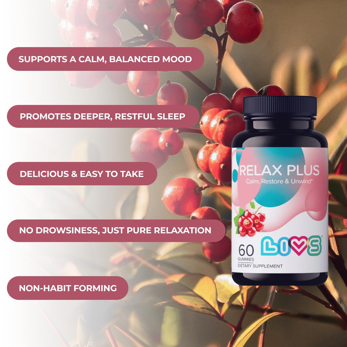 Family-friendly LIVS Relax Plus for adults and kids 4+