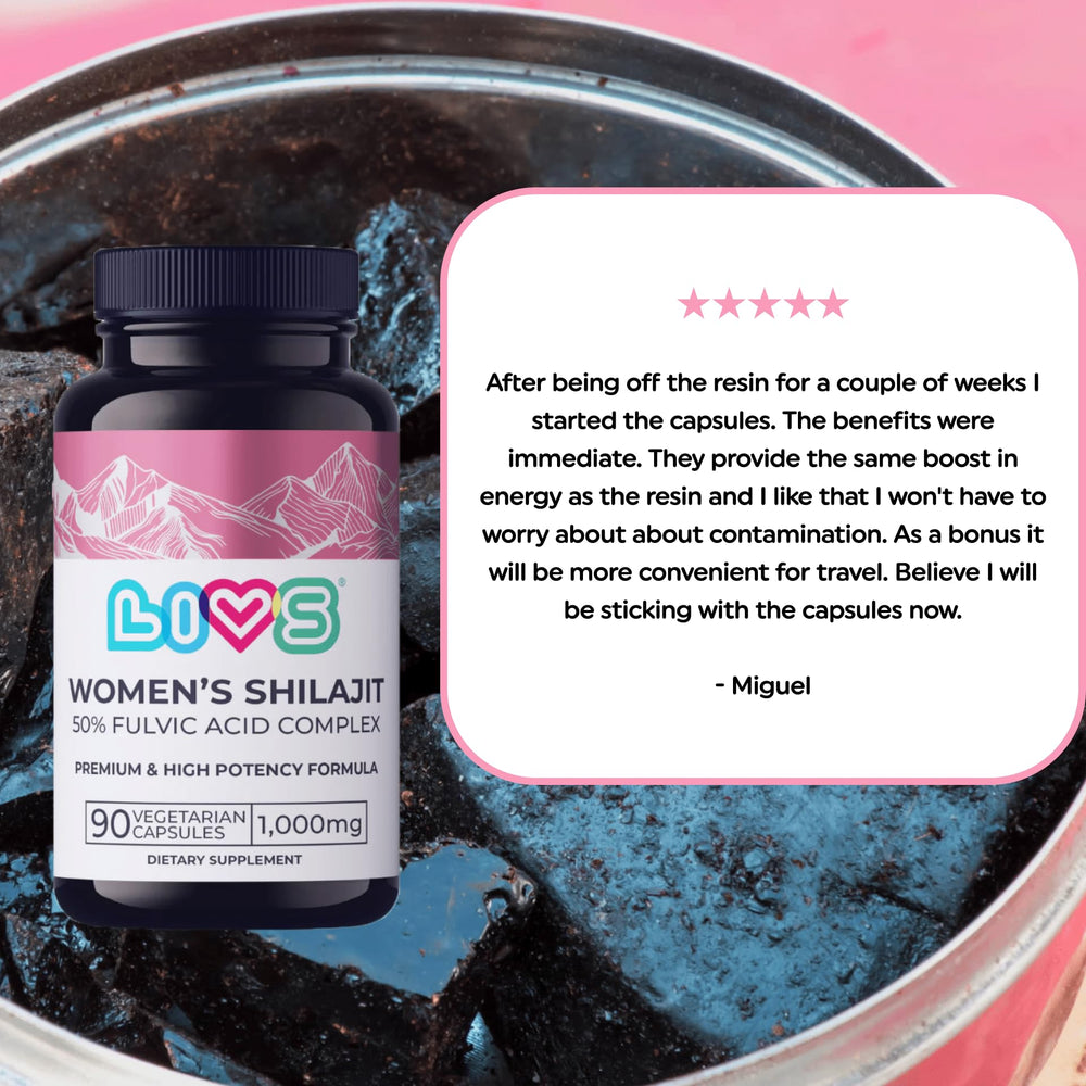 LIVS Shilajit Capsules for daily wellness routine and steady energy.