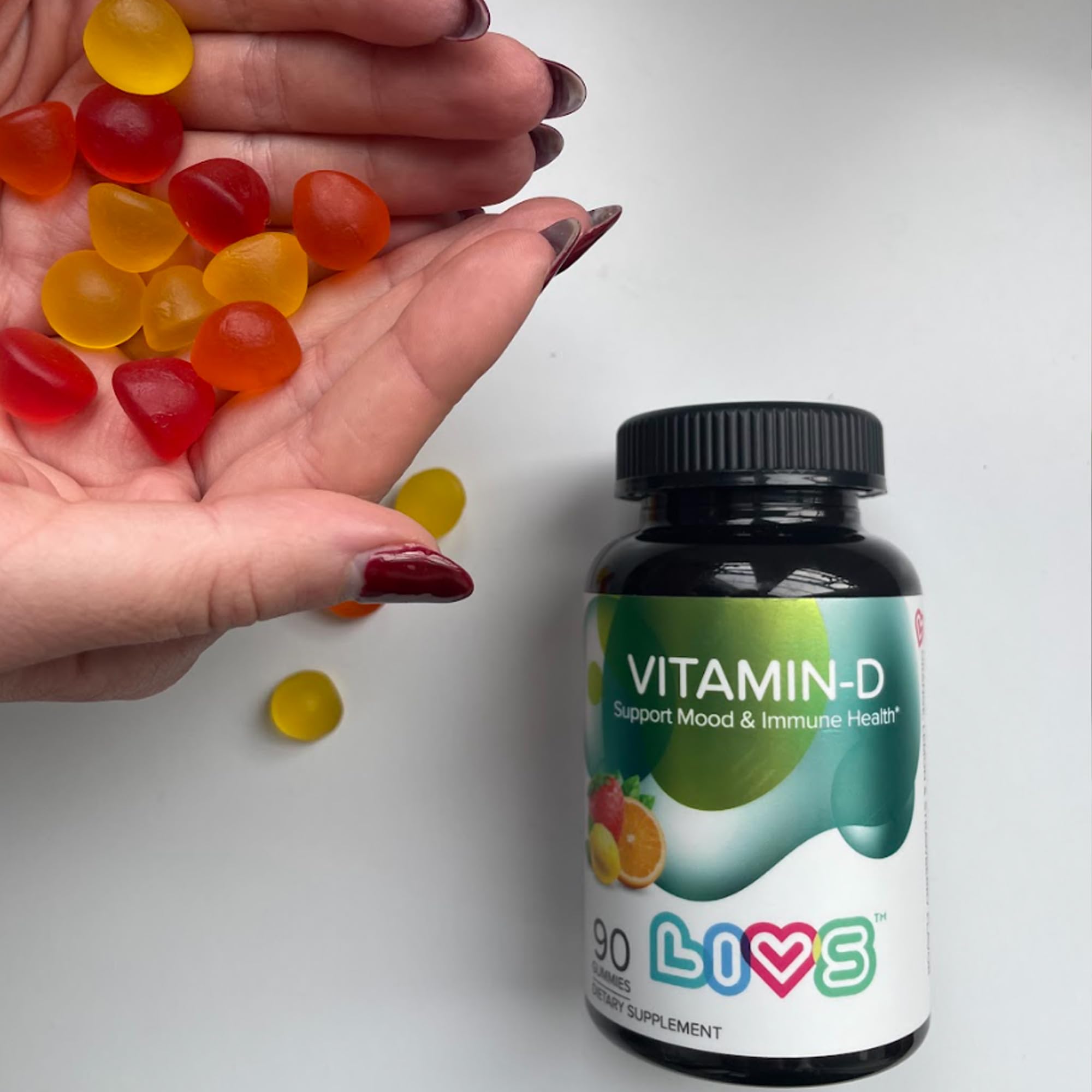LIVS Vitamin D3 gummies gluten-free and dairy-free for sensitive diets