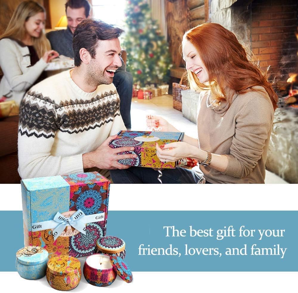 LKDJR Scented Candles 120-Hour Burn Time promises long-lasting ambiance.
