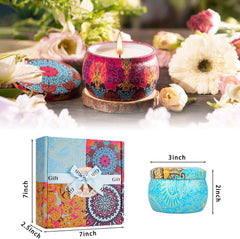 LKDJR Scented Candles Clean Burn Cotton Wicks reduce soot and smoke.
