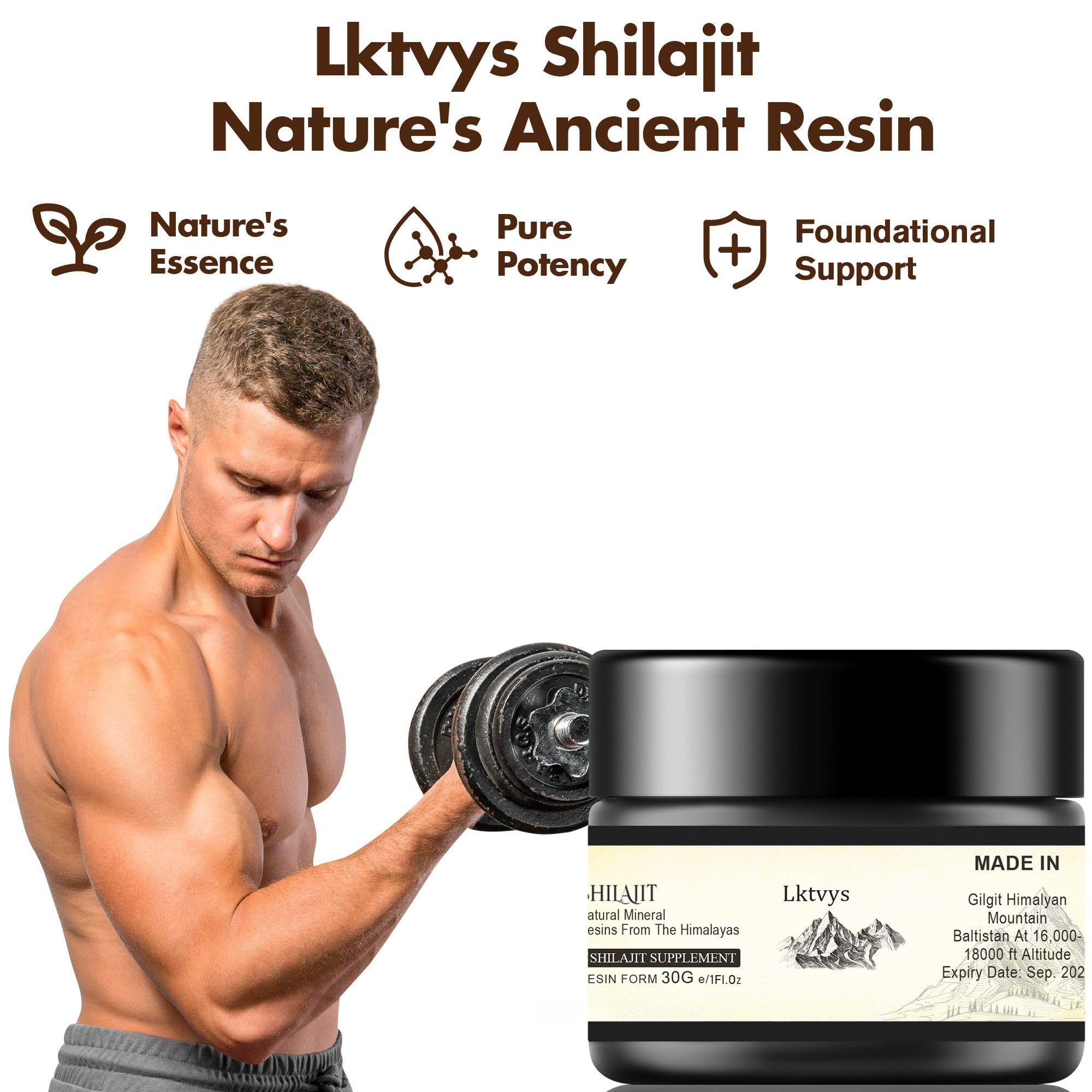 Lktvys Shilajit Resin in amber jar with seal preserves freshness and potency.