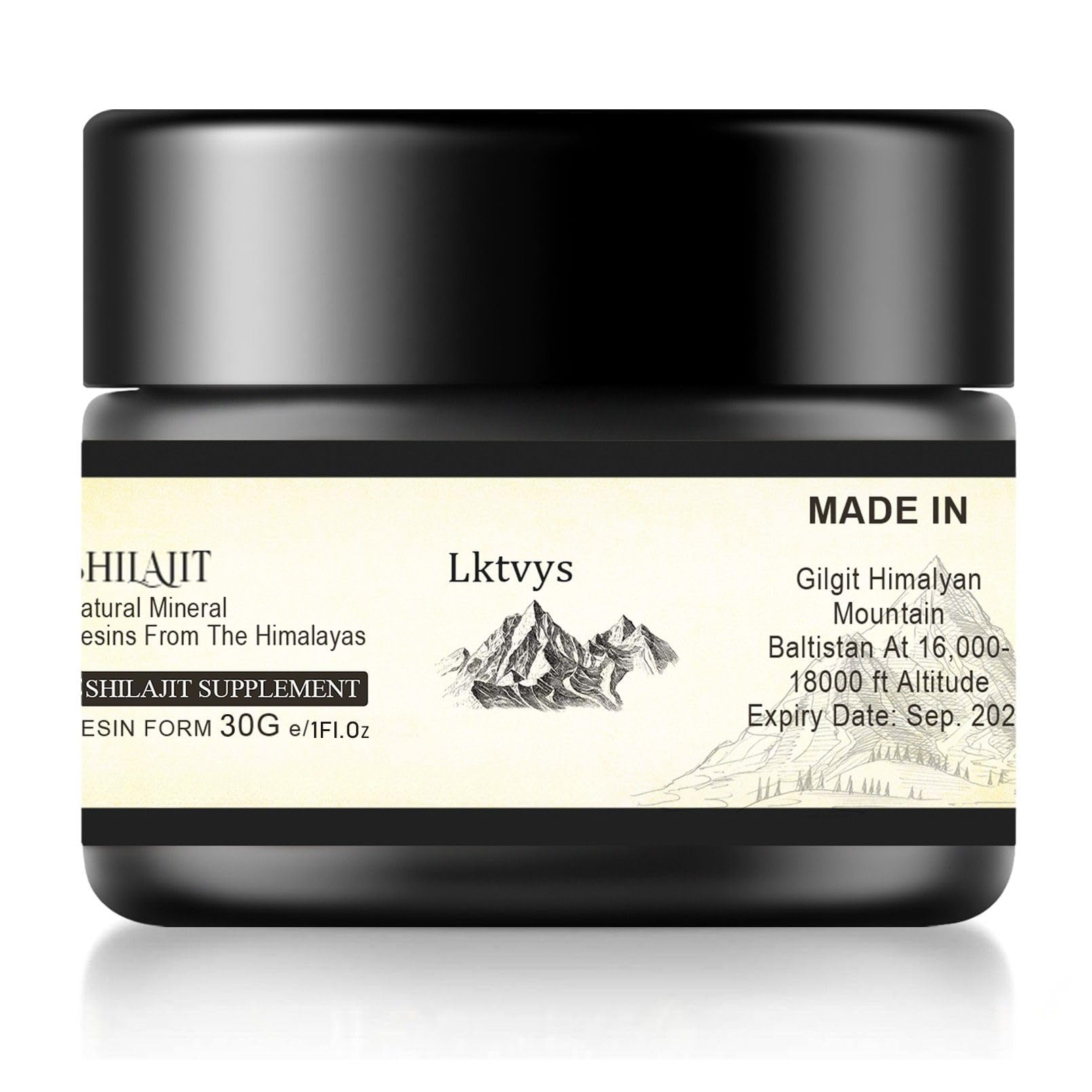 Lktvys Shilajit Resin Himalayan origin shows rich minerals for daily wellness.