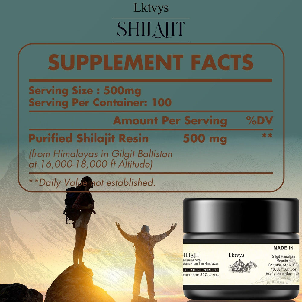 Lktvys Shilajit Resin contains no fillers or preservatives, preserving pure Himalayan minerals.