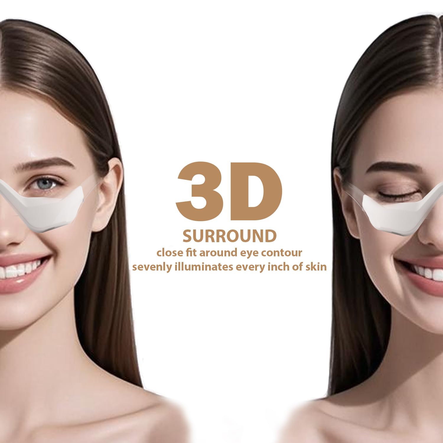 LKYEVCO Red-light therapy glasses brighten tired-looking under-eye skin.