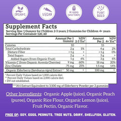 Llama Naturals Elderberry Gummies organic elderberry, a vegan option for natural immune support