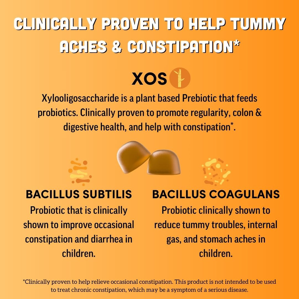 Llama Naturals organic XOS prebiotic gummies nourishing gut-friendly bacteria.