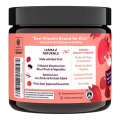Llama Naturals strawberry gummies for daily nutrient intake and tastier vitamins.