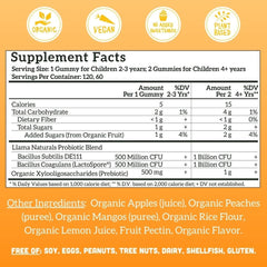 Llama Naturals vegan dentist-friendly gummies for daily use.