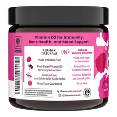 Llama Naturals vegan D3 from lichen supports plant-based absorption and health