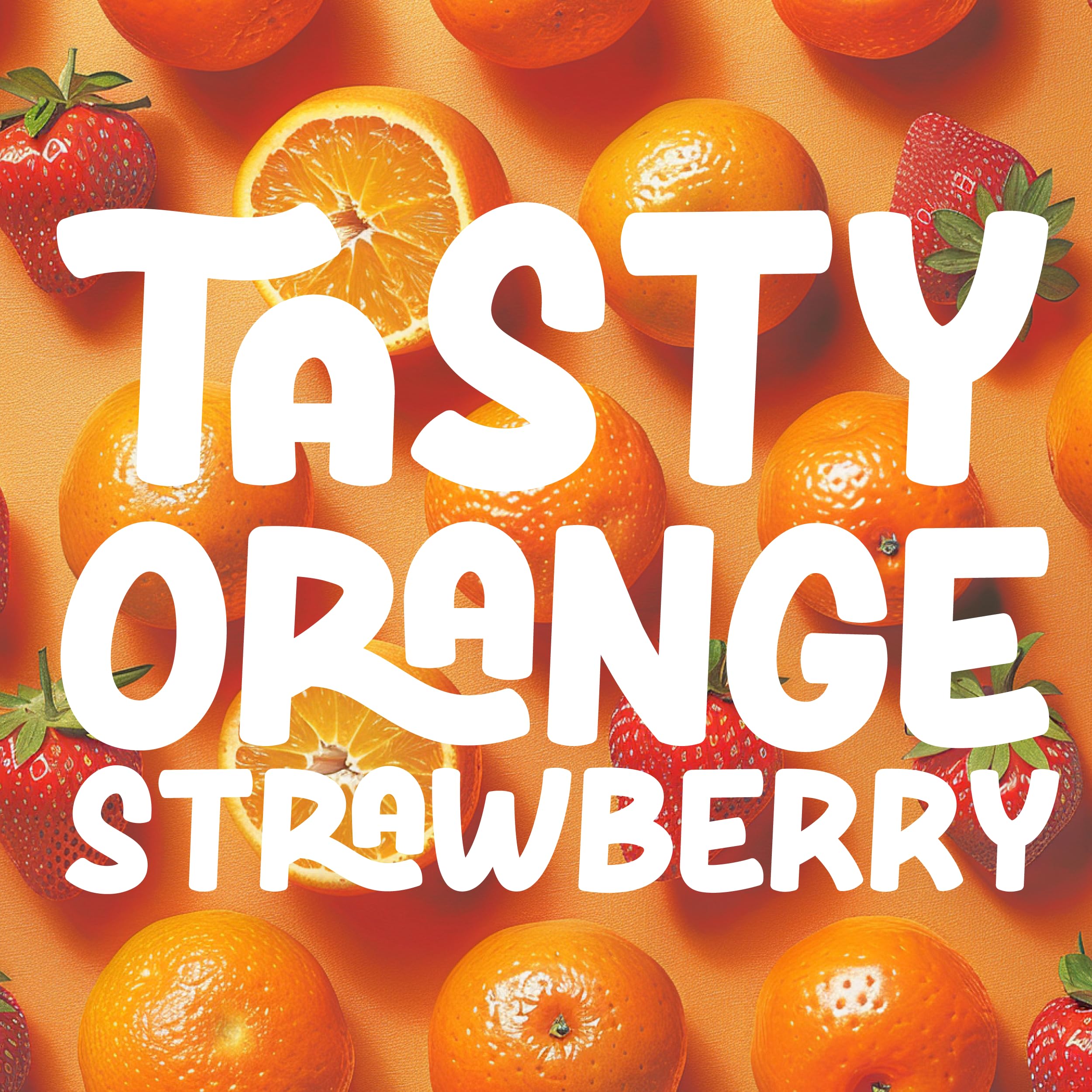 Llorens Appetite Booster flavor swatch reveals natural orange strawberry taste.