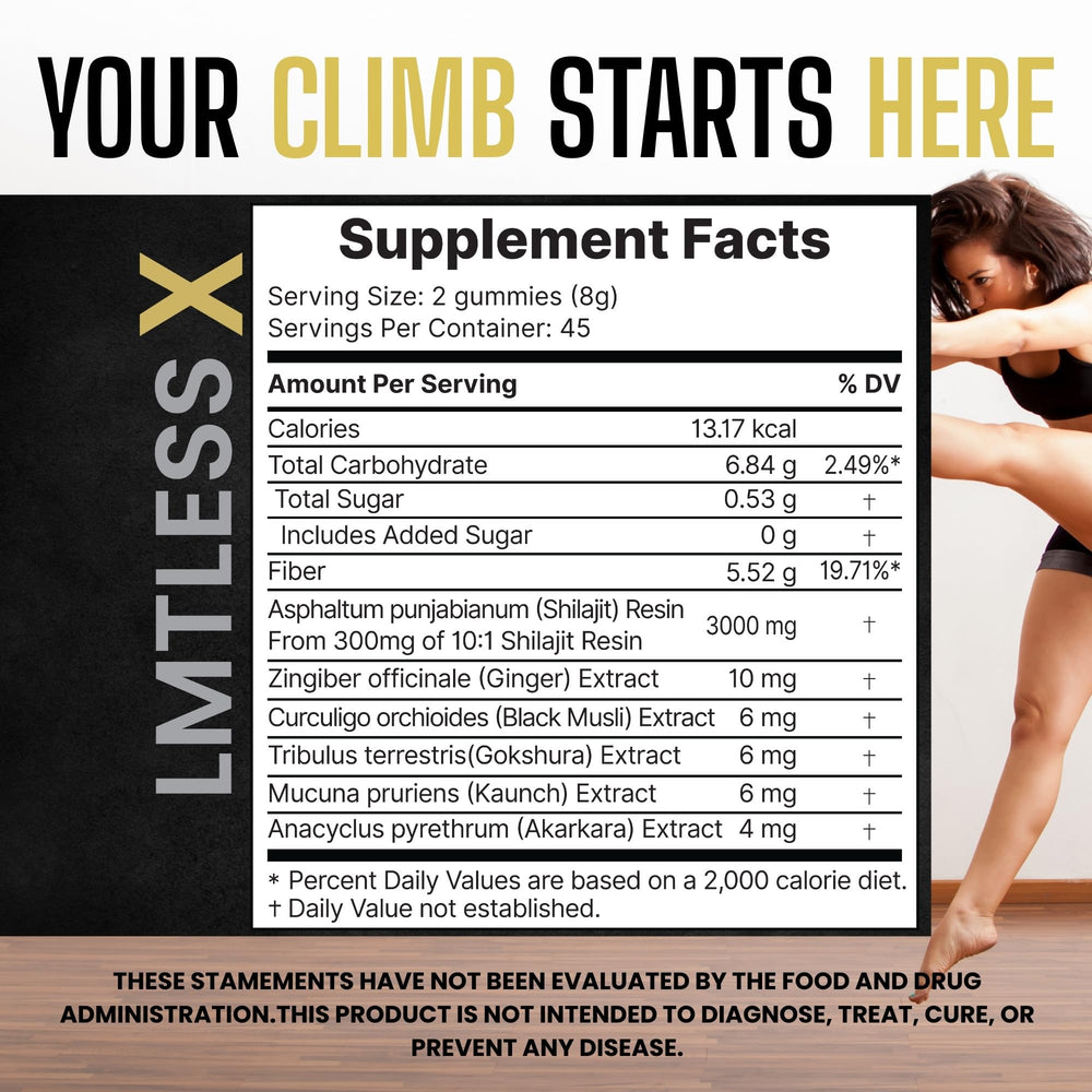Hands holding LMTLESS X bottle during outdoor workout.