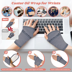 Lnkful castor oil pack compress shoulder for joint comfort.