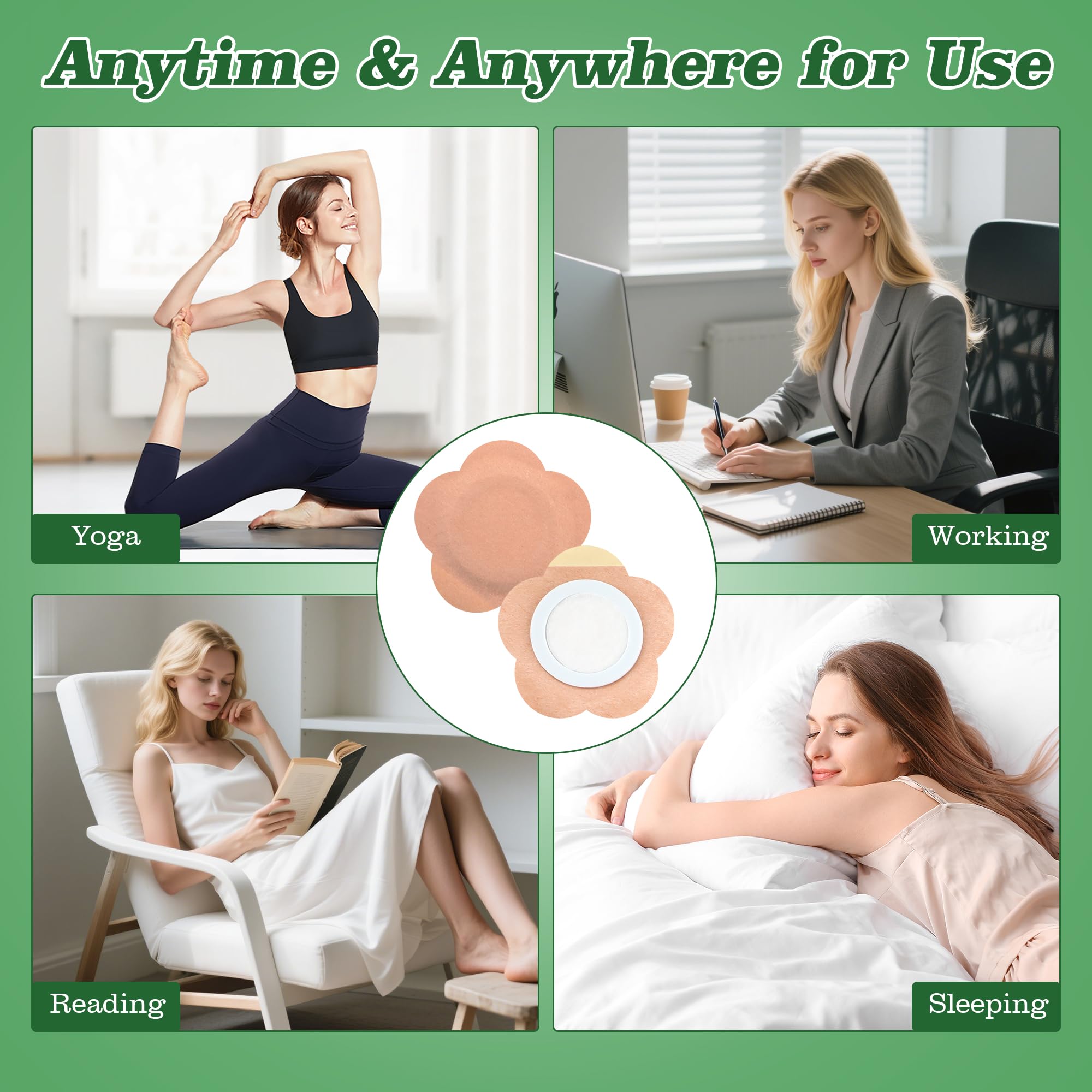 Elastic fabric-fit wraps securely move with your body.