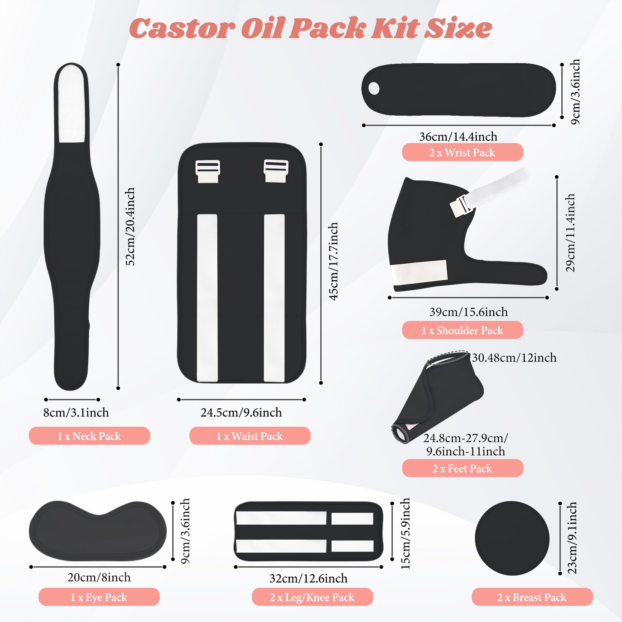 Lnkful castor oil pack wrap eyes cools and calms tired eye area.