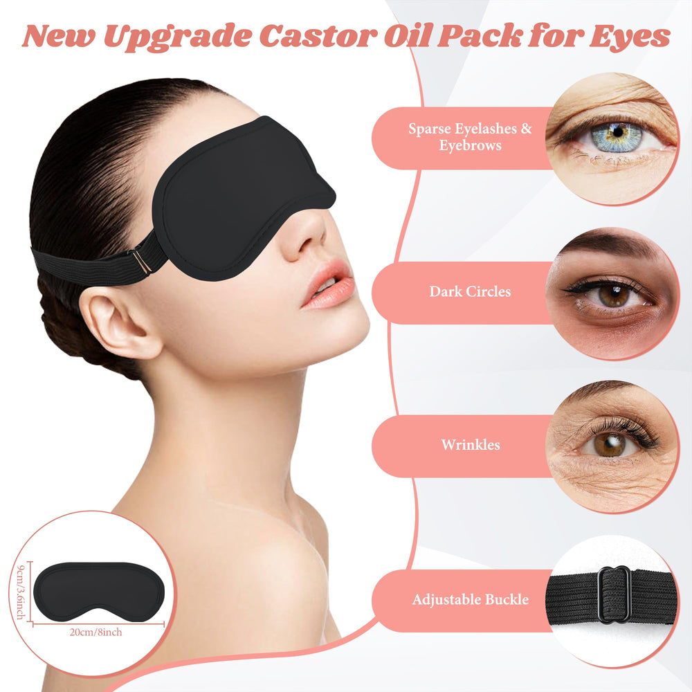 Lnkful castor oil pack wrap feet helps relieve tension and promote relaxation.