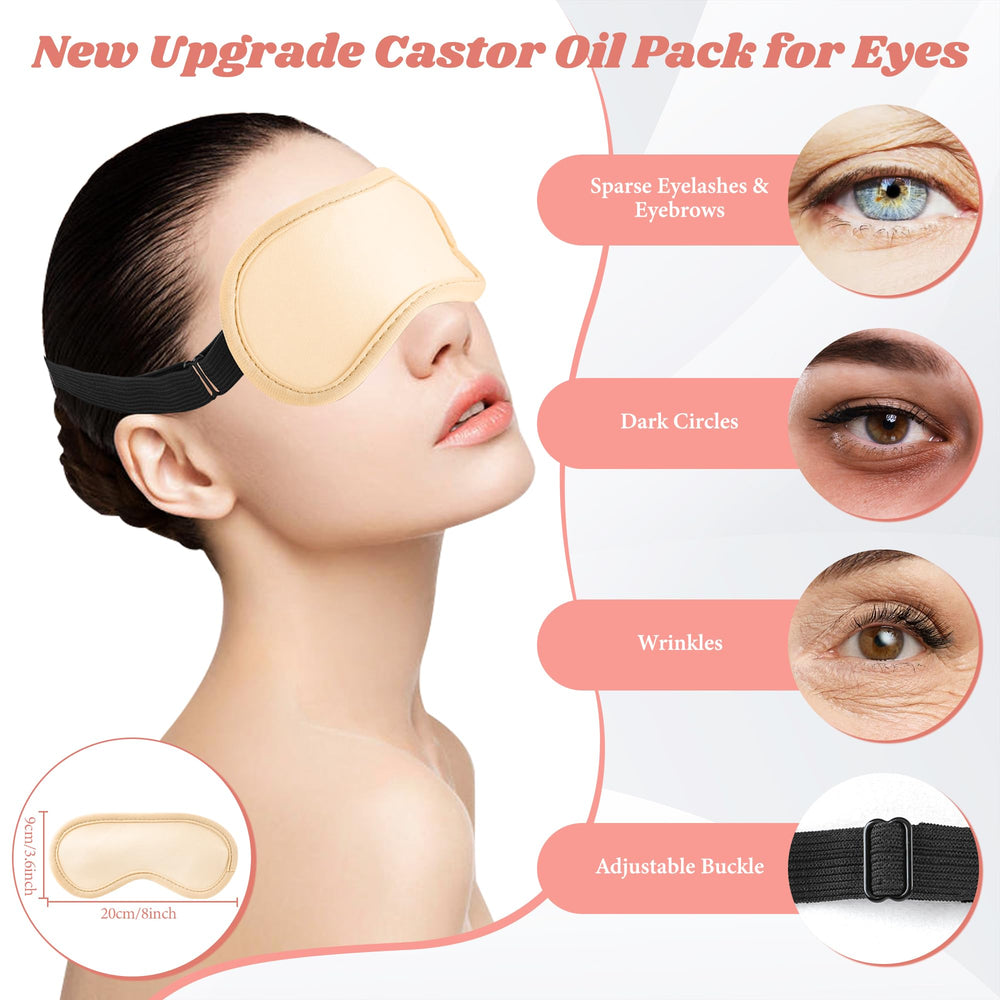 Lnkful Castor Oil Pack Wrap for knees and arms hugs joints with ergonomic design.