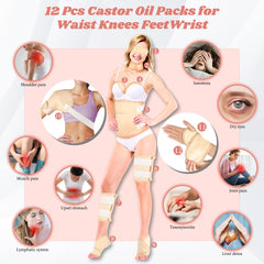 Lnkful Castor Oil Pack Wrap for neck supports calm relief and improved circulation.