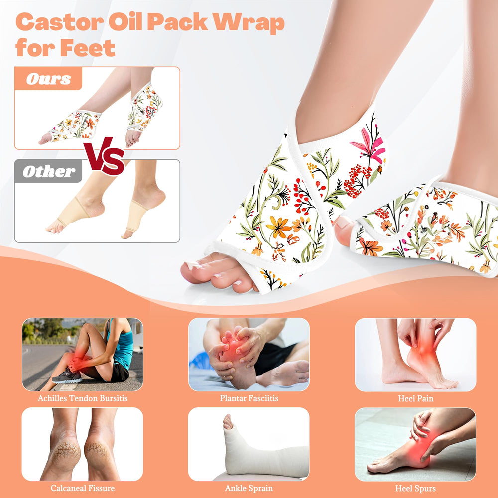 Lnkful Castor Oil Pack Wrap over the shoulder delivers calming warmth and support.