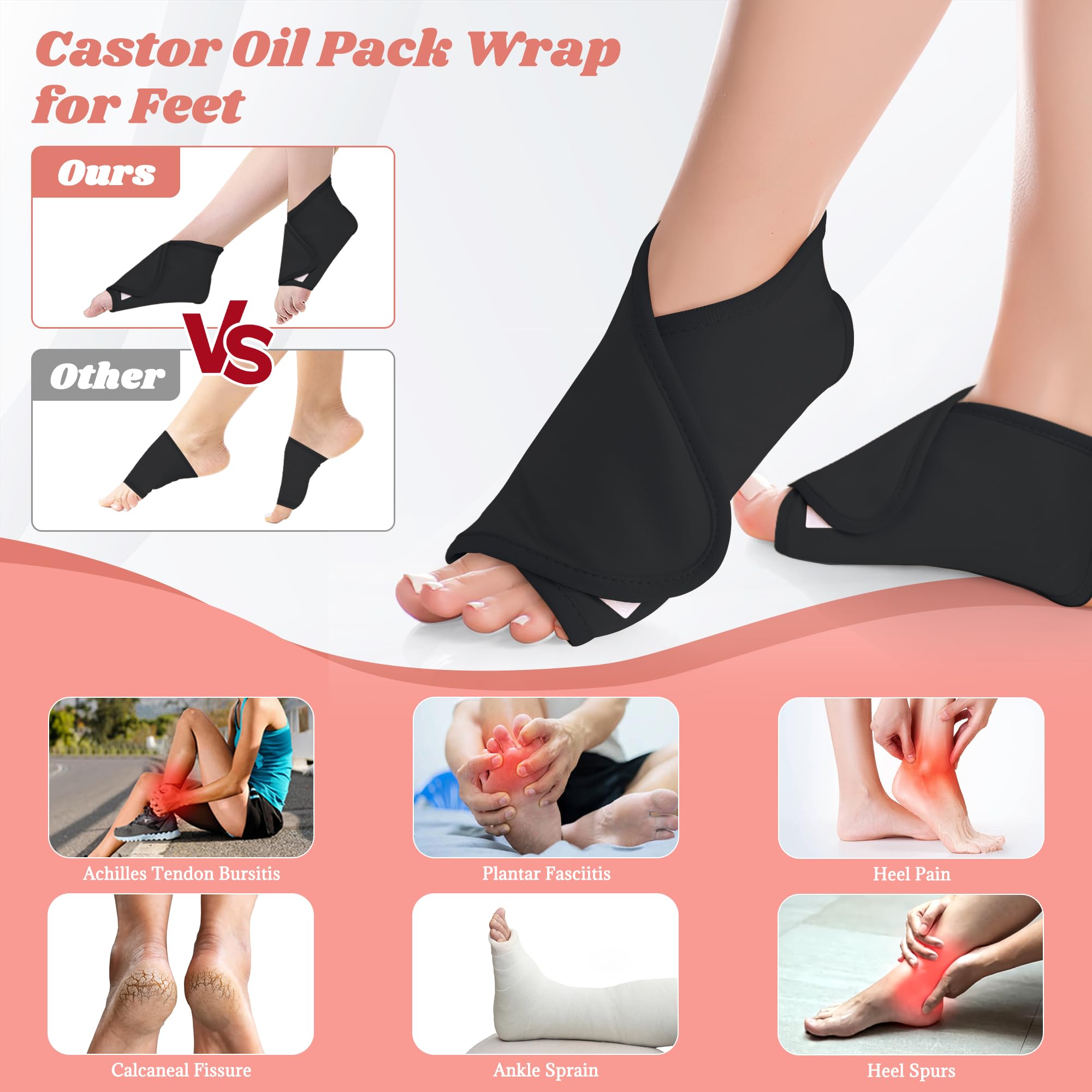Lnkful castor oil pack wrap shoulder cushions sore areas for a soothing session.