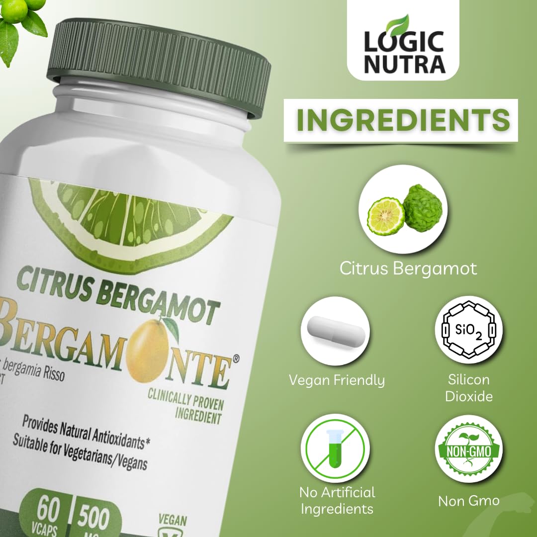 Logic Nutra Citrus Bergamot packaging box emphasizes portability