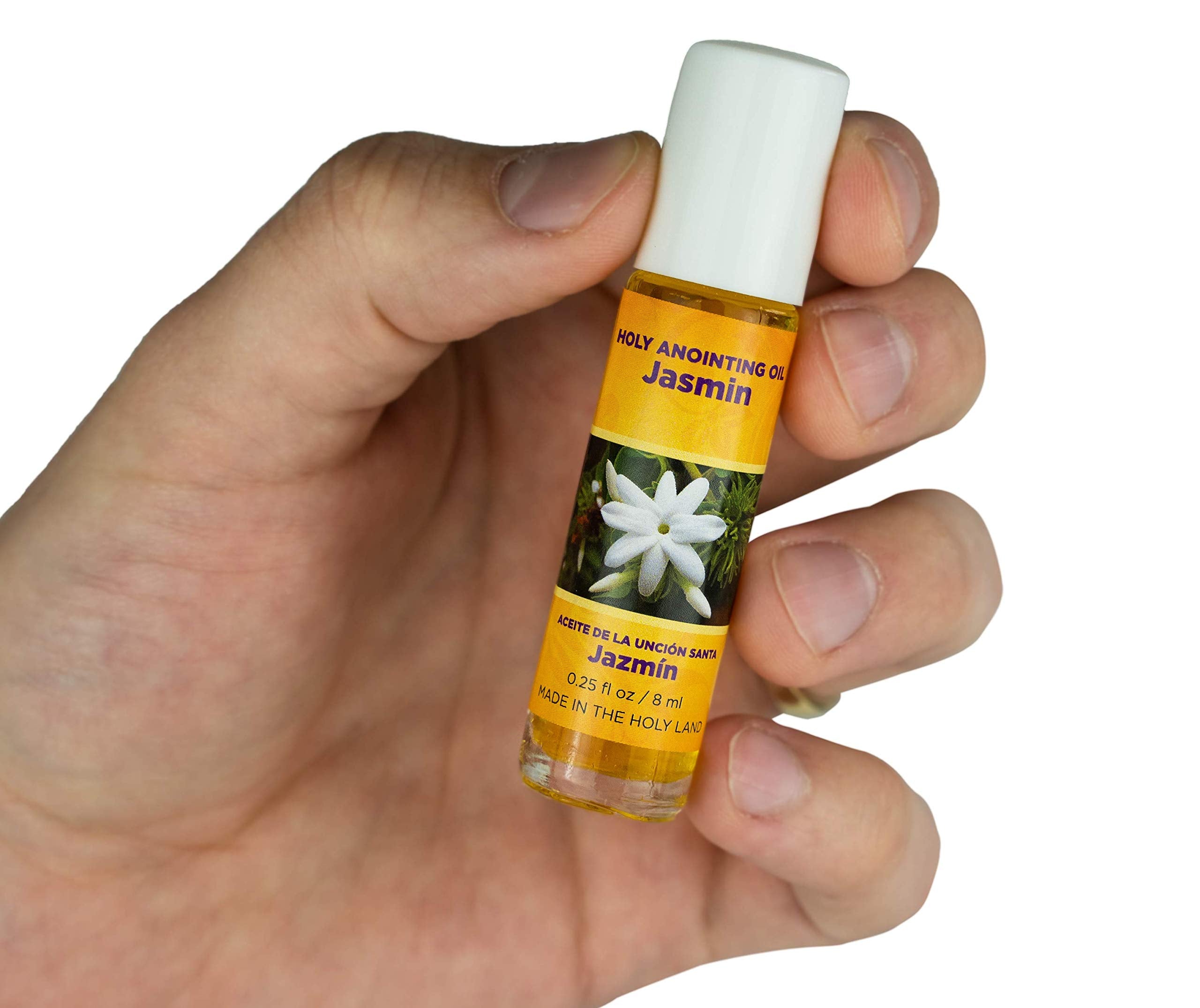 Applying Jasmin oil during prayer creates a fragrant ritual moment.