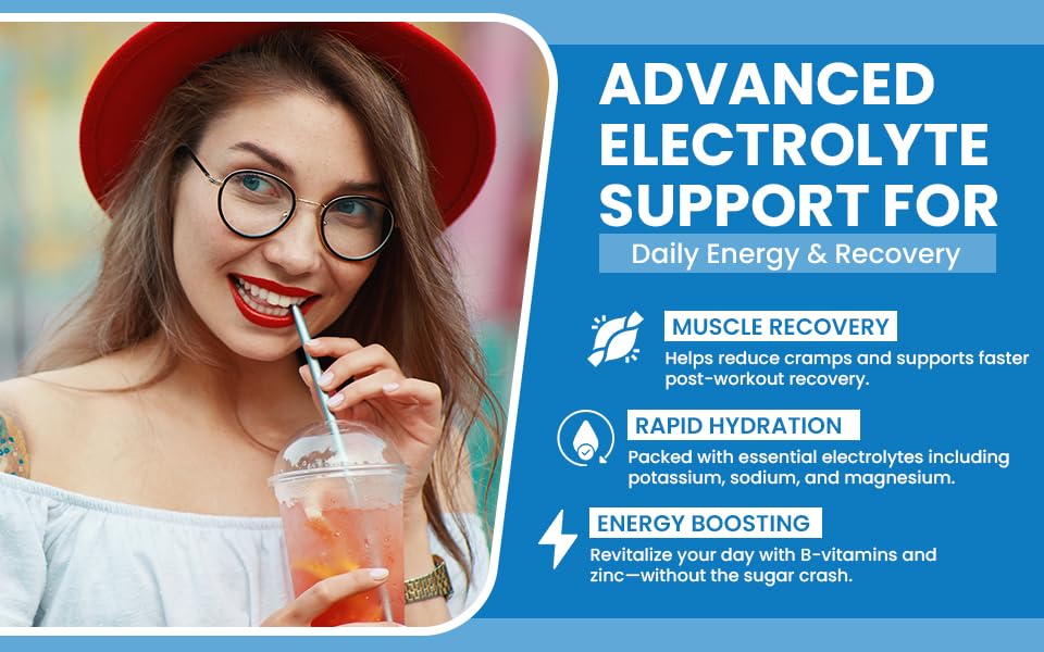 Lojo Vitalla-E ingredients graphic featuring six electrolytes and trace minerals.