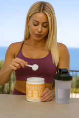Lojo Vitalla-E pineapple dissolving in water delivers a refreshing hydration option.