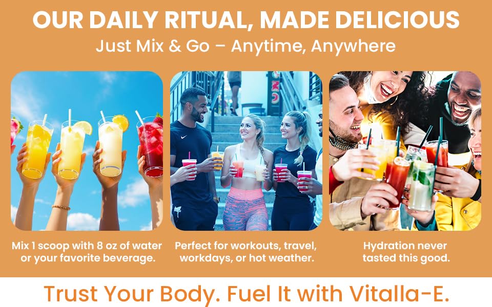 Lojo Vitalla-E travel-tube image suggests convenient daily electrolyte support.